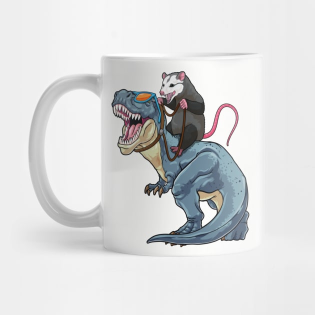 Opossum Outrider: Dino-Riding Daredevil by GoshWow®
